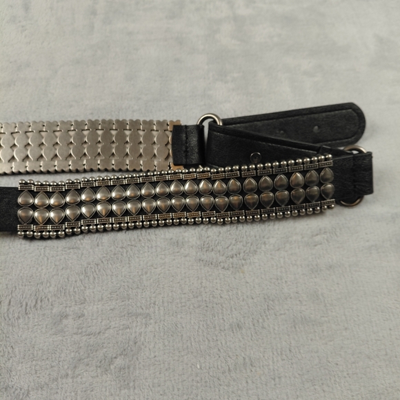 Free People Leather and Metal Belt, FP 6996 01, S/M - Picture 2 of 9
